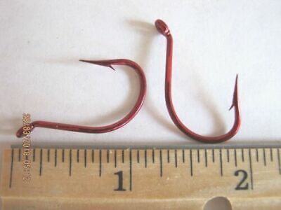 50 Eagle claw HD Red Salmon Octopus Hooks 2/0 Sticky sharp FREE FAST SHIPPING