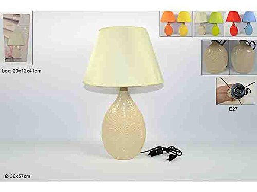 Lume Lampada Abat Jour Comodino 57cm Luce Fiori Stilizzati Moderna sus