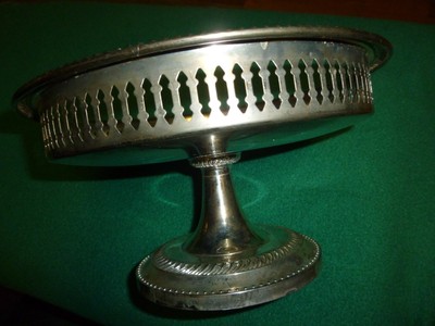 Silver Pedestal Tray - 9