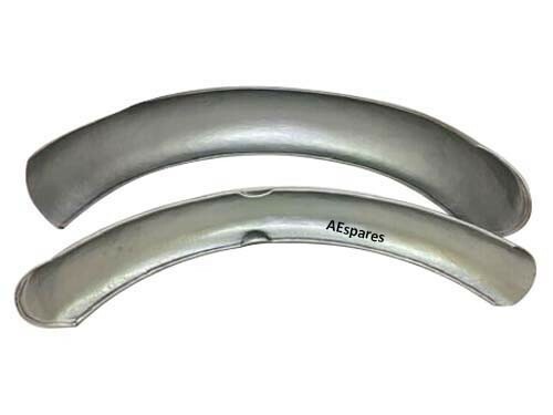 TRIUMPH T120 T100 T90 CHERRY & SILVER FRONT & REAR MUDGUARD SET