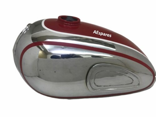 HOREX RESIDENT RED PAINTED CHROME PETROL GAS FUEL TANK 