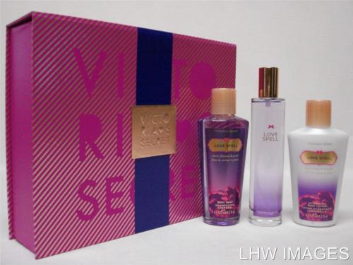 3 VICTORIAS SECRET 2 PIECE GIFT SET FRAGRANCE MIST AND
