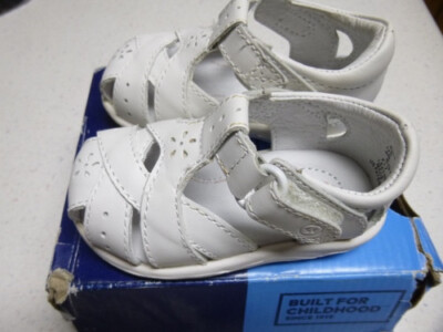 Stride Rite SRTech Tulip Fisherman Sandal Size 4 Toddler White Infant 0-12 Month