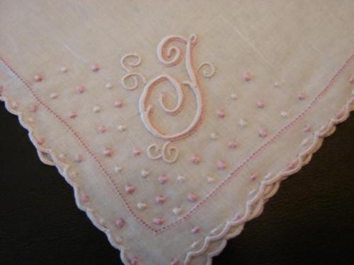 Mezcla de lino Polka Dot Pañuelos vintage Plain & Solid