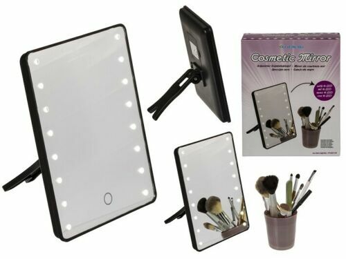 Specchio Trucco Con 16 Luci Led Large Mirror Rotazione 180° Makeup linq