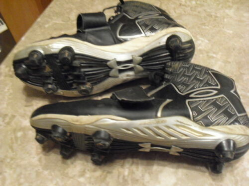 Men's Under Armour  Cleats-BLACK- Size 10 FREE SHIPPING