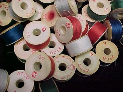 Vintage Lot of 50 Star ATCO Pre-Wound Bobbins Style A Color Variety Estate