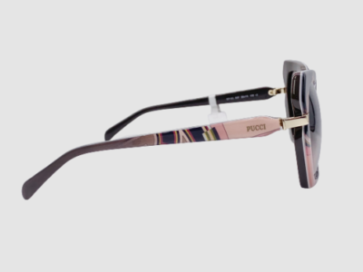 Pre-owned Pucci Emilio  Ep63 50f Brown/pink Butterfly Brown Gradient 58-15-135 Sunglasses