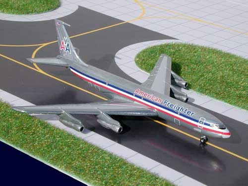 航空機・ヘリコプター GeminiJets American Airlines GEMINI JETS AMERICAN AIRLINES BOEING 707-320C N7555A CHROME