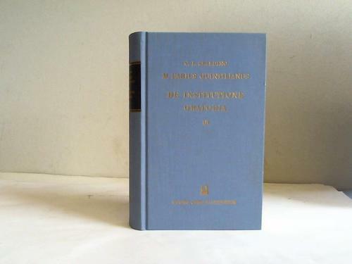 Quintilianus, Marcus Fabius: De Institutione Oratoria Libri Duodecim Ad ...