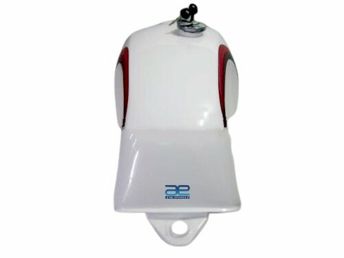 Yamaha RD350LC 1980-81 White Painted Petrol Fuel Tank With Cap & Key  