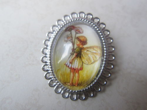 Glass Silver Plated Fashion Pins & Brooches