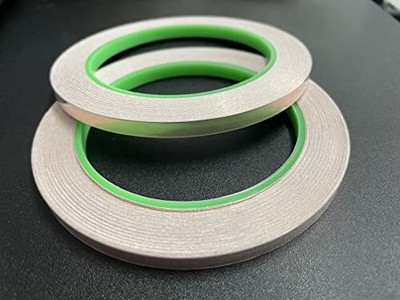 Copper Foil Tape with Double-Sided Conductive Adhesive, 1/4", 4 Pack