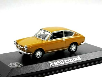 car 1/43 NOREV 740070 SEAT 850 COUPÉ 1966 YELLOW-OCHRE BOX