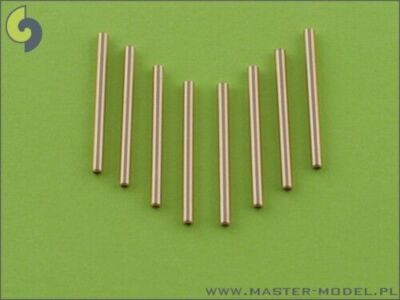 P-47 THUNDERBOLT 0.5in BROWNING BARRELS x 8PCS to TAMIYA, ITALERI..#48002 MASTER