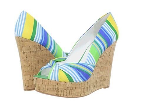 Tacones a rayas para mujer Nine West