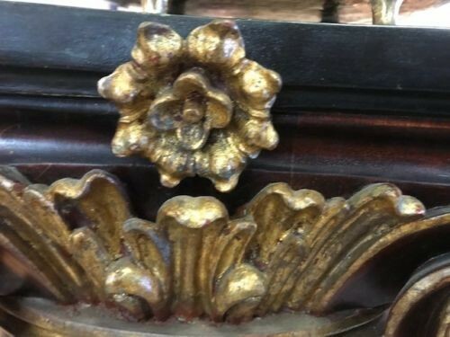 A pair of 1920's Carved and Painted Wooden Elegant Pillars