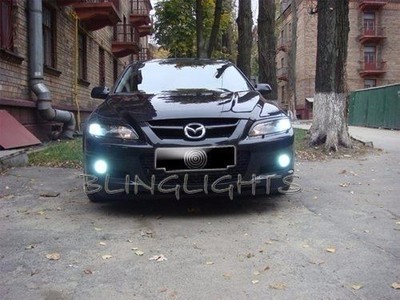 Xenon Halogen Fog Lamps Driving Light Kit For 2005-2007 Mazdaspeed 6