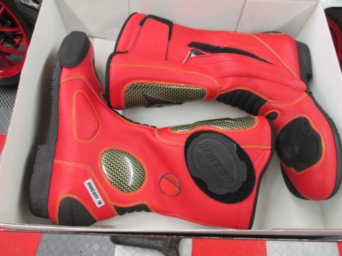 Ducati Dainese Company C4 Leather Pants Black Red New | eBay