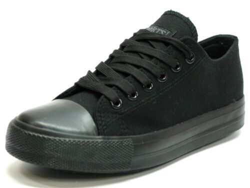 Men's Classic low Canvas Shoes Casual Fashion Sneakers Black  New
