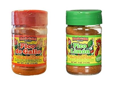 Pico De Gallos Hot Chile and Salt & Pico Limon Seasoning Set  4oz Pack of 2