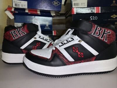 British Knights Men's Kings Sl Deluxe White Black Red Size 8 Sneakers