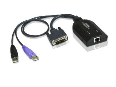 Aten Dvi Usb Virtual Media Kvm Adapter Cable With Smart Card Reader [cpu Module]