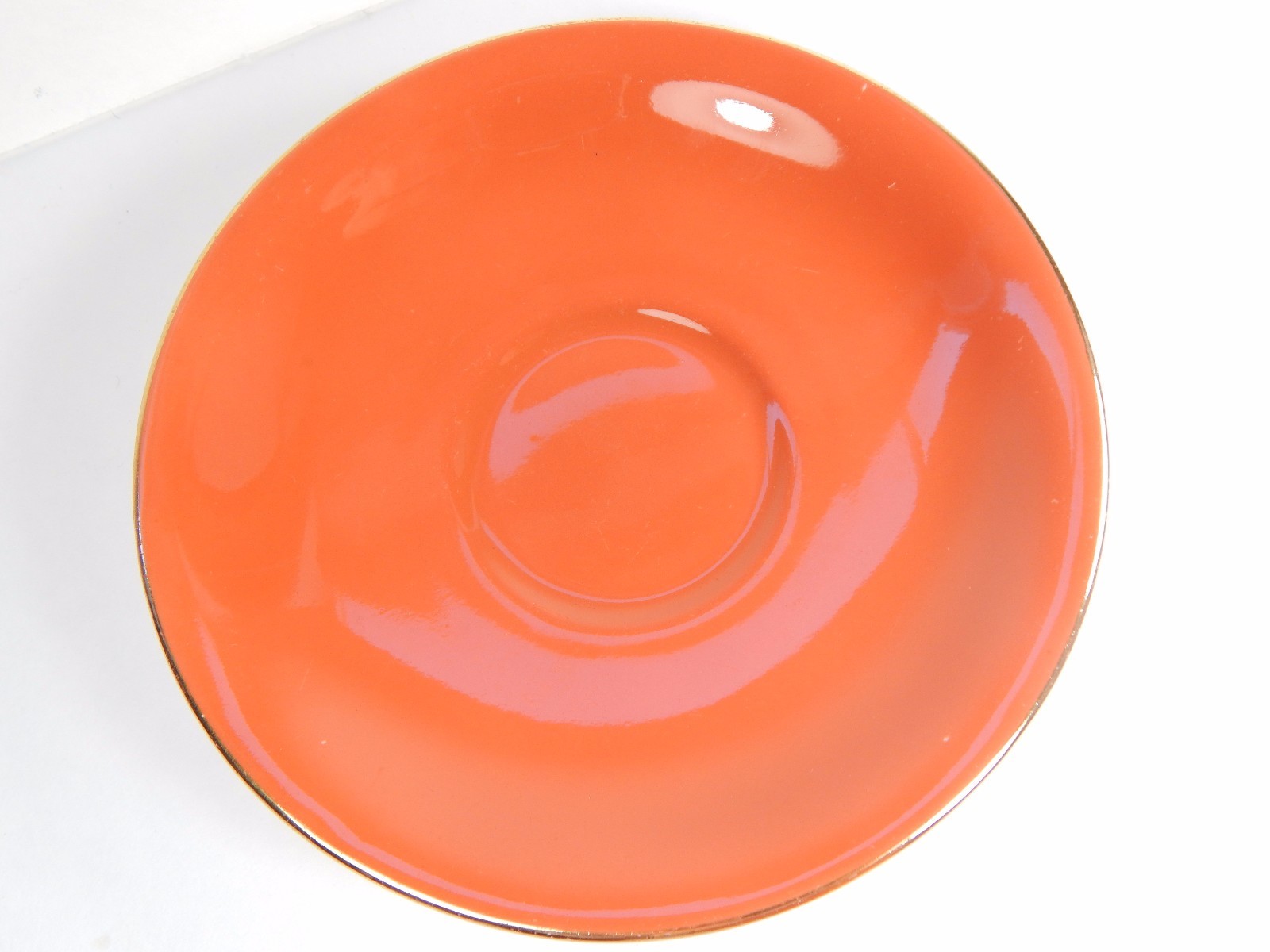 Vintage Aynsley Tea Cup and Saucer. Blue Floral Pattern. Solid Colour