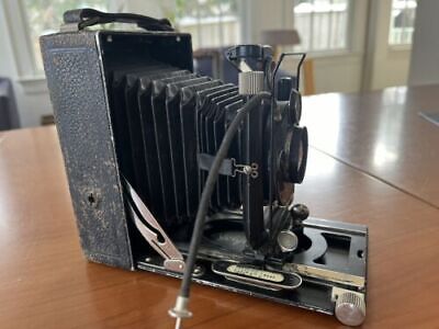 Vintage Voigtlander Avus Folding Camera Anastigmat Skopar Compur Lens