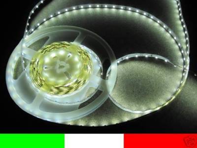 5m LED STRIP STRISCIA ADESIVA FLESSIBILE LUCE NEUTRO 300x smd3528 C1F2