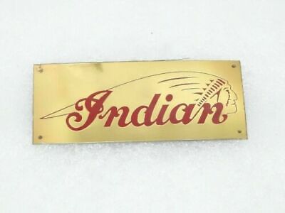 5x Vintage Chief Indian Motorcycle Brass Decal Emblem Badge