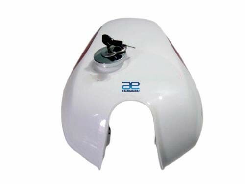 Yamaha RD350LC 1980-81 White Painted Petrol Fuel Tank With Cap & Key  