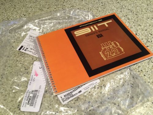 ポルシェ911 オーナーズ マニュアル 1973 1973 Porsche 911 T E S Carrera RS Owners Drivers Manual SET Book