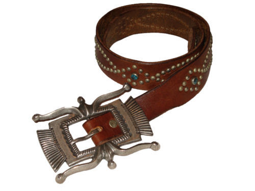 POLO RALPH LAUREN DOUBLE RL RRL BLACK TOOLED LEATHER RANGER