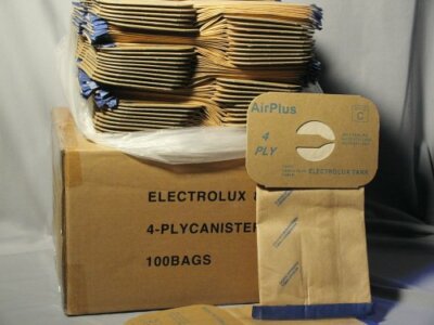100 ELECTROLUX 4 PLY Canister Vacuum Sweeper Bags