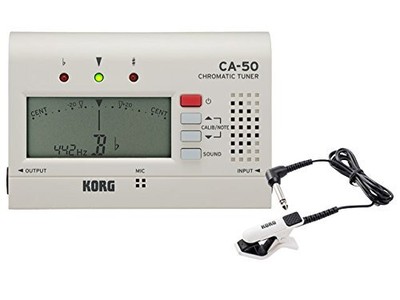 KORG Cromatic tuner CA-50 + Contact Mike CM-300-WHBK set