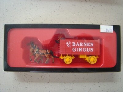 Preiser 22150 HO The Great Circus Train Barnes Wagon with Rider and Horse