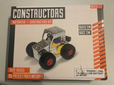 CONSTRUCTORS Dune Buggy Motorized Construction Kit NEW 105 Parts Battery Operate