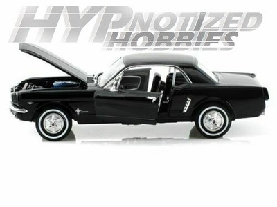 WELLY 1:24 1964 1/2 FORD MUSTANG COUPE DIE-CAST BLACK 22451-4D N/B