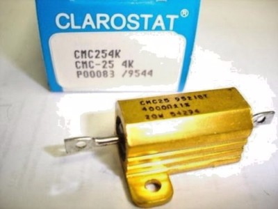 Clarostat CMC25 4k OHM Aluminum Housing 20W Resistor