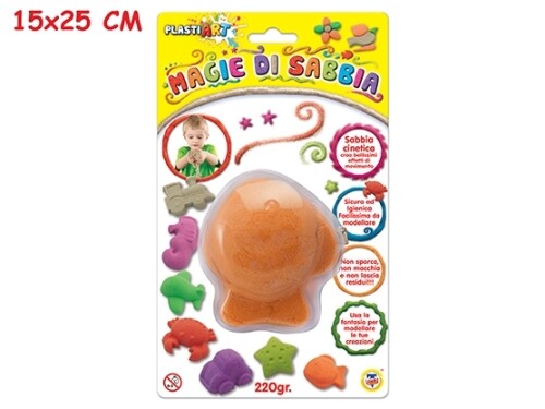 Sabbia Magica Colorata Gioco Di Manipolazione Cinetica Modellabile 220gr sus
