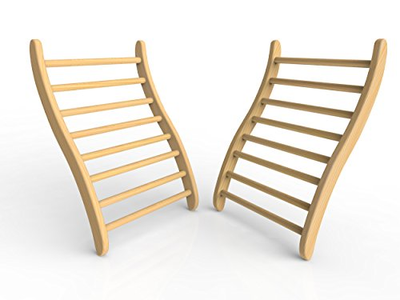 JNH Lifestyles 2SBR1 Ergonomic S-Shape Backrest 2 Pack