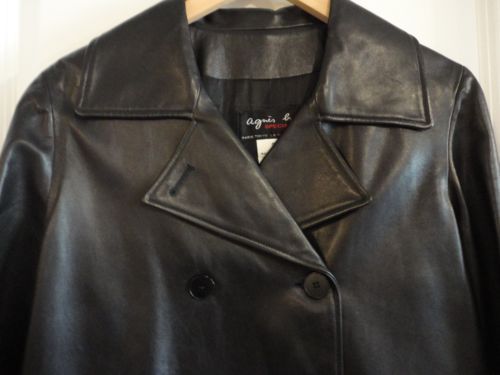 トップス old agnes b homme leather vest Agnès B. Women's Vest, Sz 2, Black Cotton Fleece | eBay