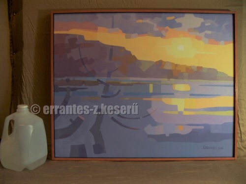 Sunset (2016, USA) by 'Errantes' Zoltan Keseru (oil)