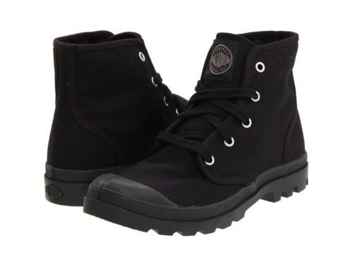 Palladium Monochrome Top City Walk Canvas Womens Boots In  display picture 1