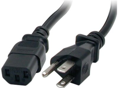 StarTech.com 20 ft Standard Computer Power Cord - NEMA5-15P to C13 - 125V AC -