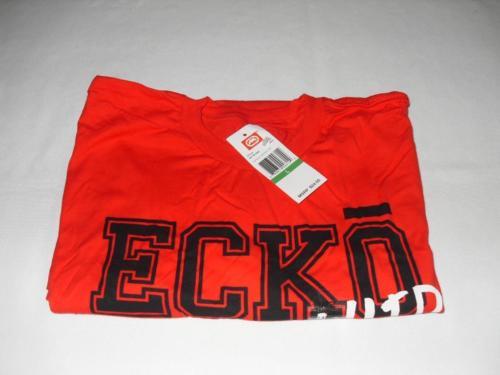 Camisas informales para hombre Ecko rojas de algodón con botones