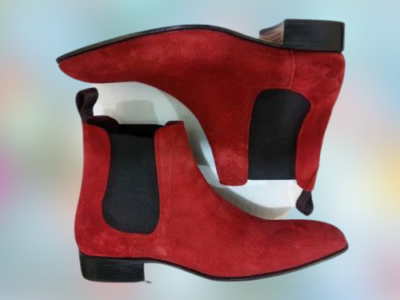 Red ankle shoes for mens sale