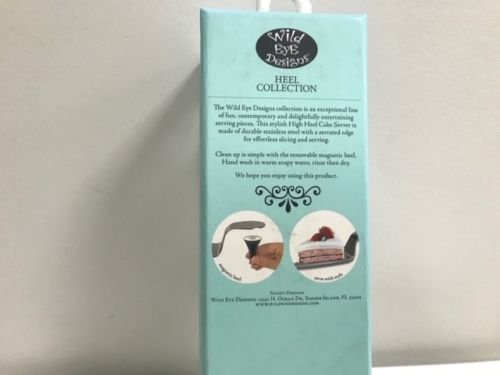 New High Heel Cake Server Wild Eye Removable Magnetic Heel (Blue) WEDDING