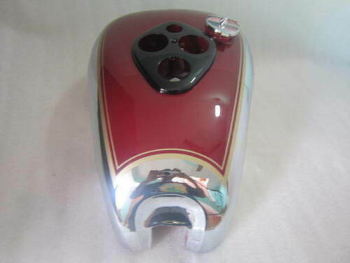 For Triumph T90 5T Speed Twin Chrome Cherry Paint Petrol Fuel Gas Tank 1948 